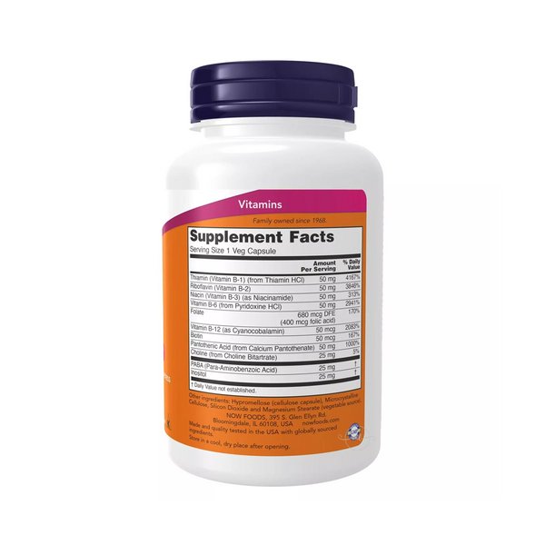 Now Foods B-50 VITAMIN B COMPLEX, 100 capsules