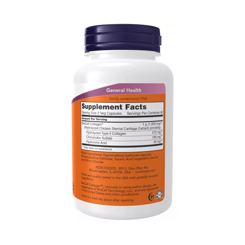 Now Foods BioCell Collagen type II 1000 mg 120 capsules