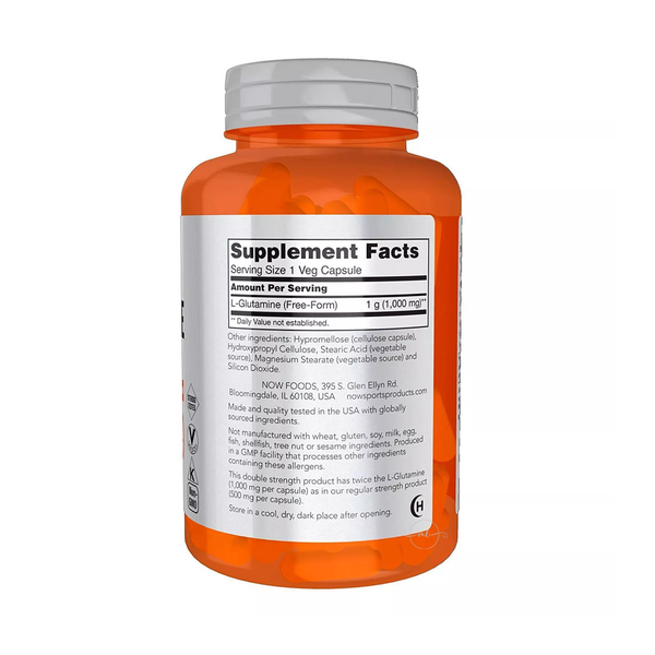 Now Foods L-Glutamine 1000 mg / 120 capsules