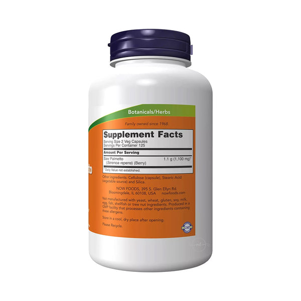 NOW Foods Saw Palmetto Berries - 550mg  - 250 vcaps