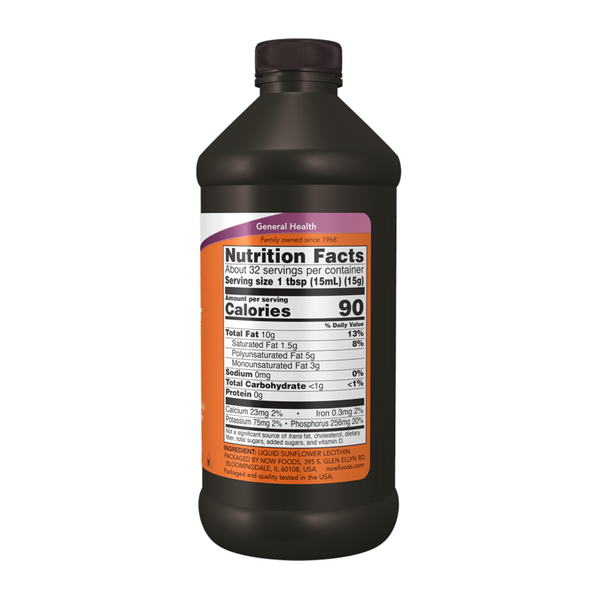 Now Foods Liquid sunflower lecithin (473 ml)