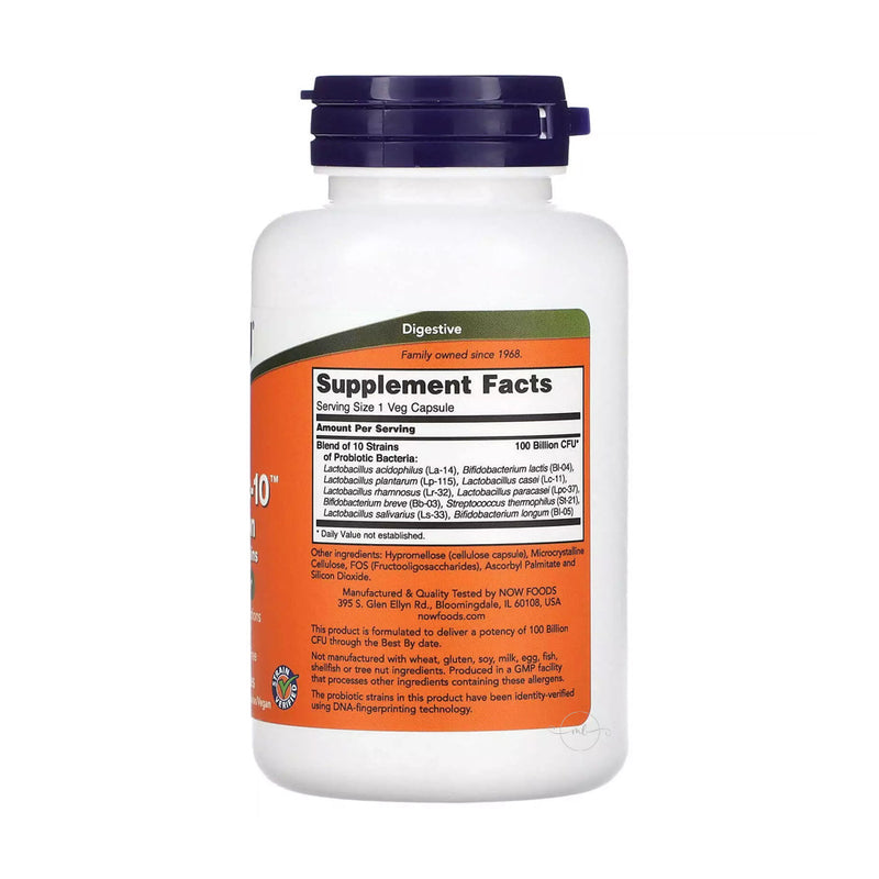 NOW Foods Probiotic-10 - 100 Billion  - 60 vcaps