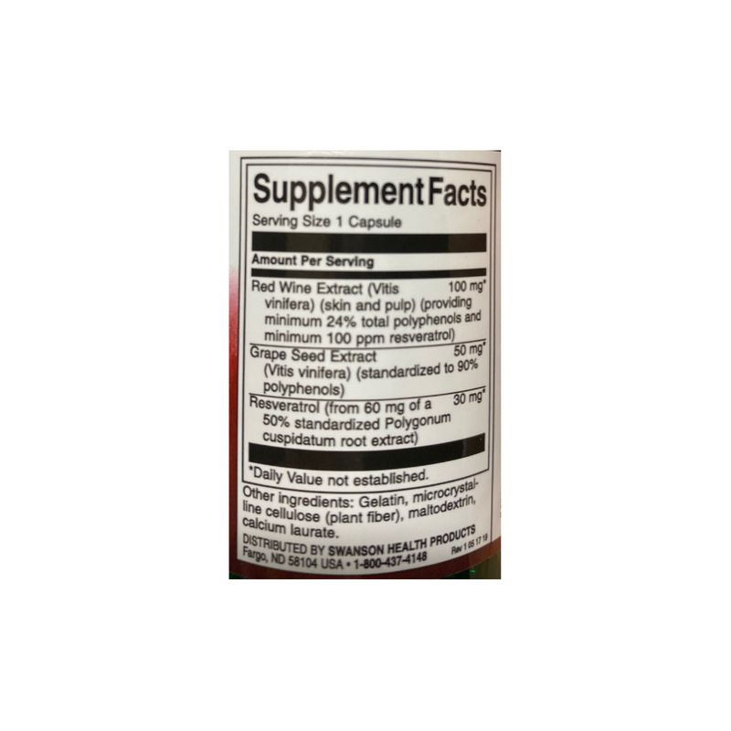 Swanson Resveratrol Complex, 60 capsules