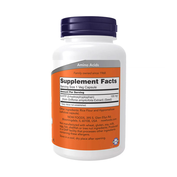 NOW Foods 5-HTP - 100mg  - 120 vcaps