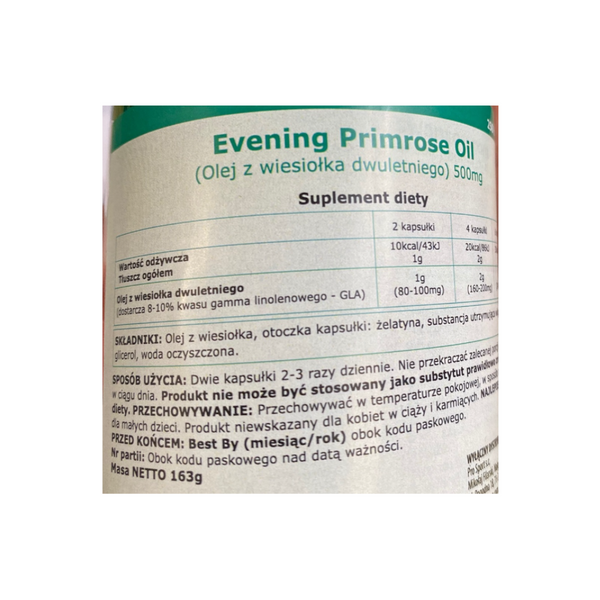 Swanson Evening primrose oil (EPO) 500 mg / 250 capsules