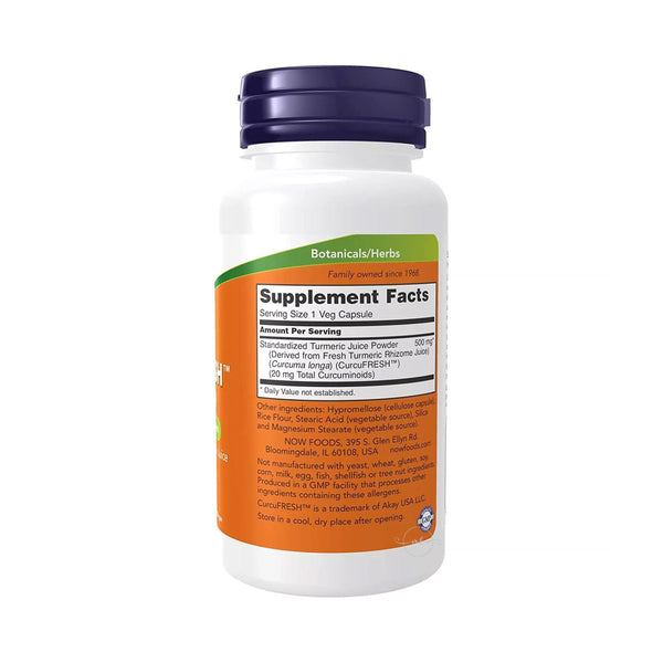 NOW Foods CurcuFRESH Curcumin, Capsules  - 60 vcaps