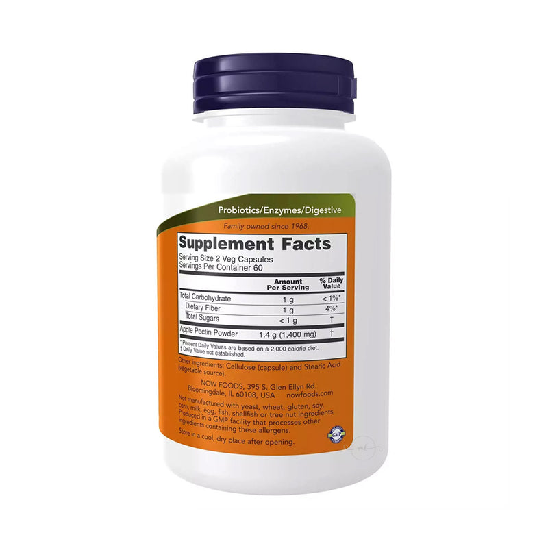 NOW Foods Apple Pectin, 700mg  - 120 vcaps