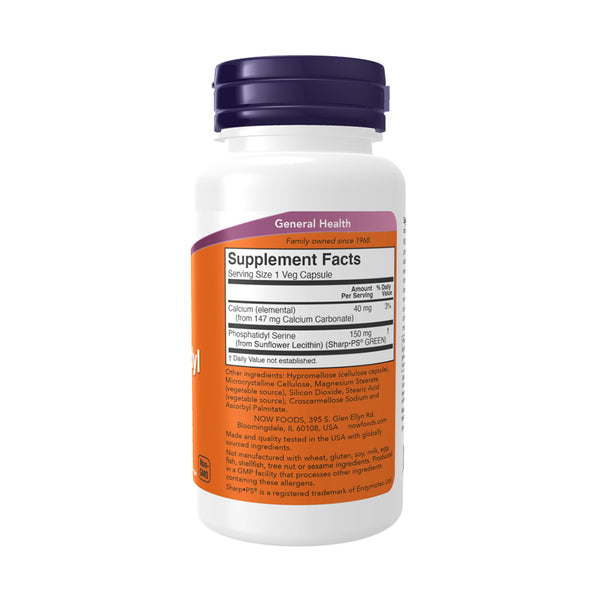 NOW Foods Phosphatidyl Serine - 150mg Soy Free  - 60 vcaps
