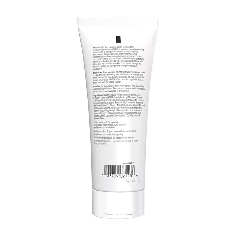 NOW Foods MSM Healthy Skin Liposome Lotion  - 237 ml.