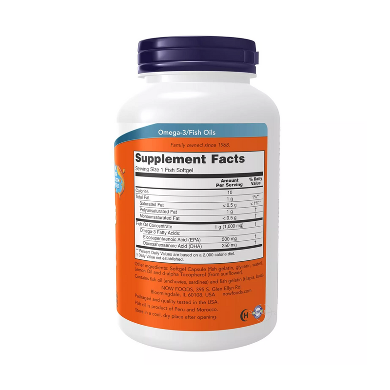 Now Foods Ultra Omega-3 180 capsules in fish gelatin