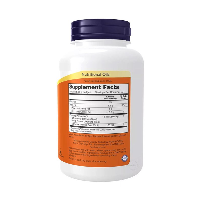 NOW Foods Evening Primrose Oil - 500mg  - 250 softgels