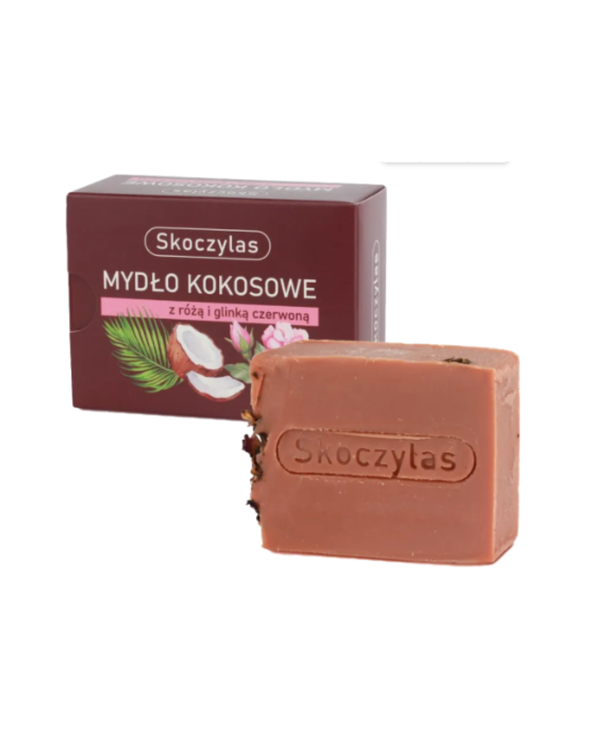 Skoczylas New Coconut SOAP with rose and red clay, 100g