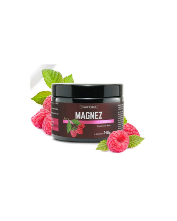 Skoczylas New MAGNESIUM WITH RASPBERRY powder, 240 g