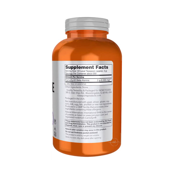 NOW Foods Beta-Alanine - Powder  - 500 grams