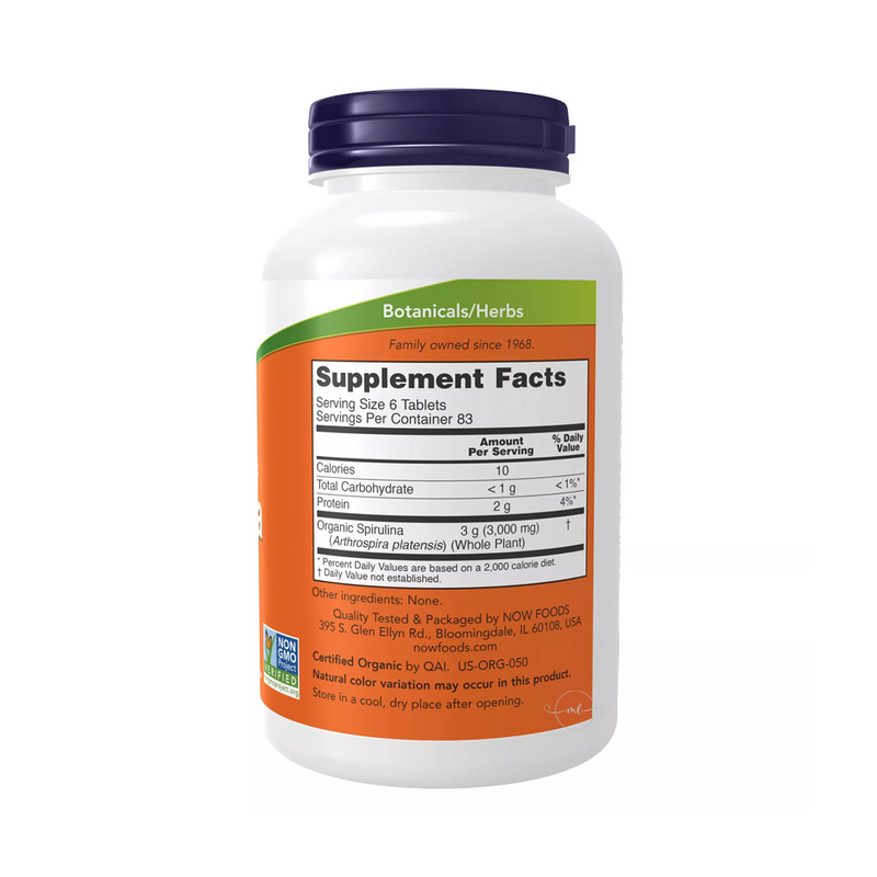 Now Foods Spirulina 500 mg / 500 tablets