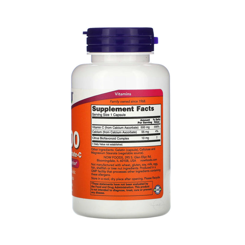 NOW Foods Vitamin C-500 Calcium Ascorbate-C  - 100 caps