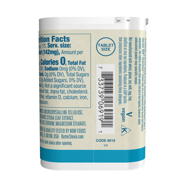 NOW Foods Better Stevia Instant Tabs  - 175 tablets