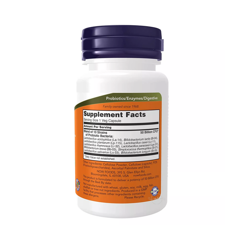Now Foods Probiotic-10® 50 billion units, 50 veg capsules