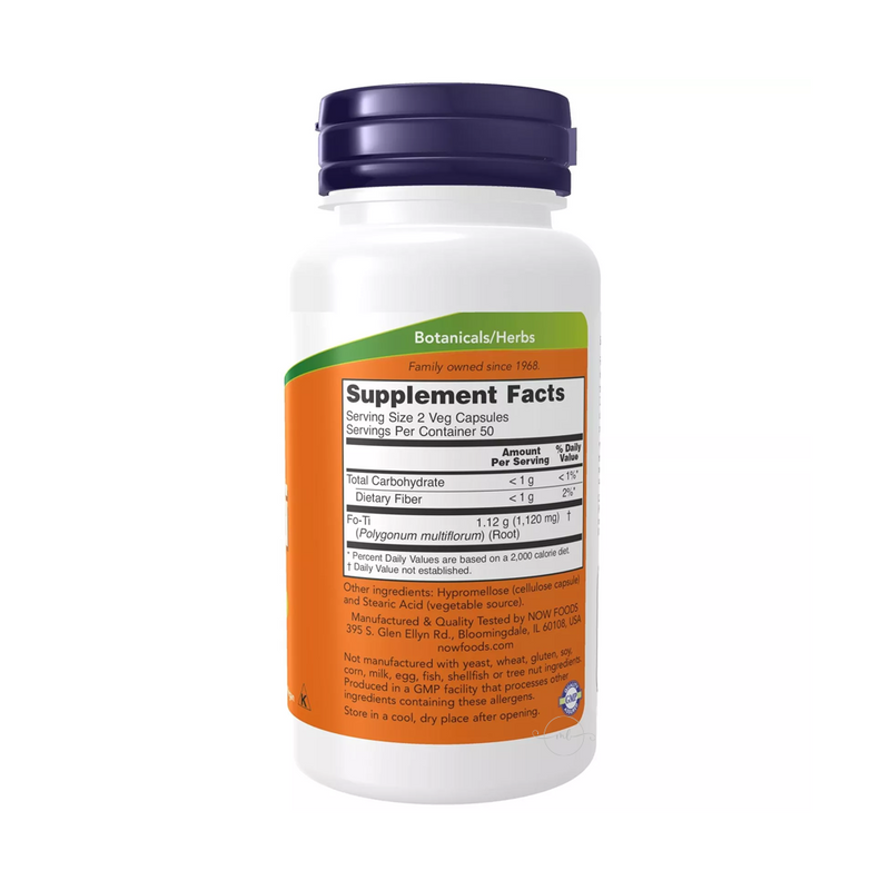Now Foods Fo-Ti Multifloral He Shou Wu, 560 mg 100 capsules