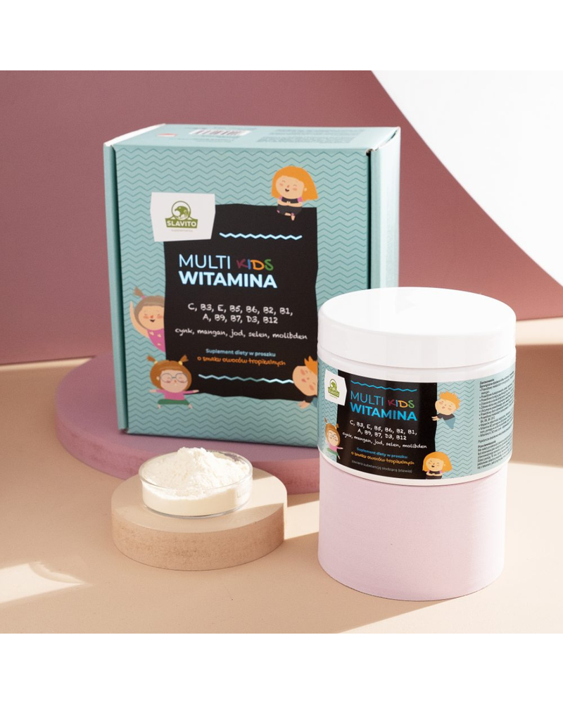 SLAVITO Multivitamin Multi Kids, 150 g - recommended by Dr H. Czerniak