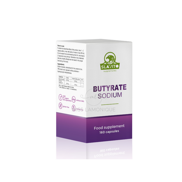 SLAVITO Sodium Butyrate - food supplement in capsules - recommended by Dr H. Czerniak