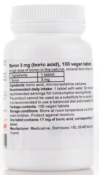 Aliness Boron 3 mg (boric acid) 100 capsules