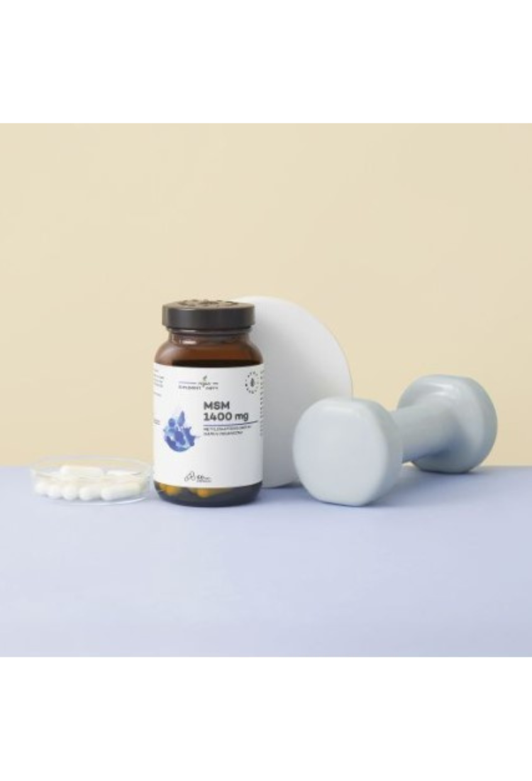 Aura Herbals MSM 1400 mg, organic sulphur, 60 capsules