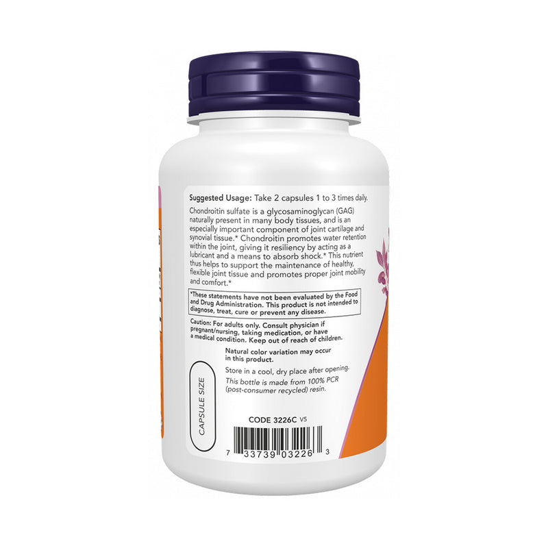 NOW Foods Chondroitin Sulfate, 600mg  - 120 caps