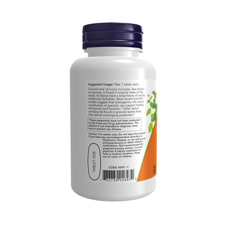 Now Foods Graviola 1000 mg / 90 tablets
