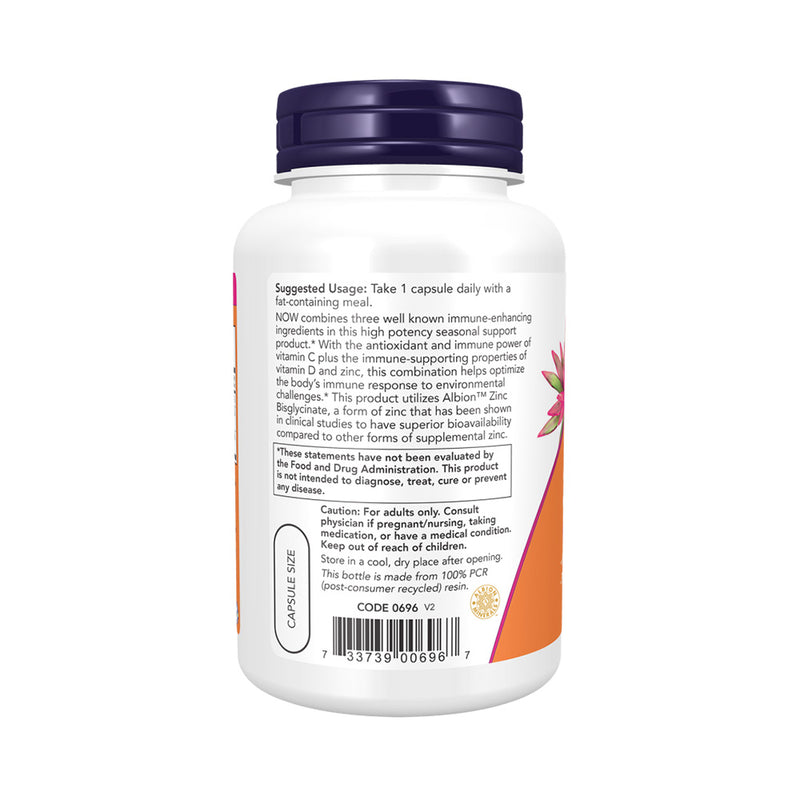 NOW Foods C-1000 Zinc & D-3  - 100 vcaps