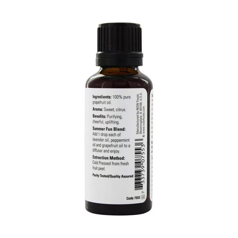 NOW Foods Essential Oil, Grapefruit Oil  - 30 ml.