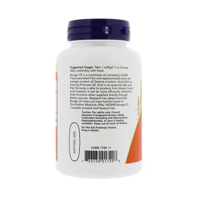 NOW Foods Borage Oil - 1000mg  - 60 softgels