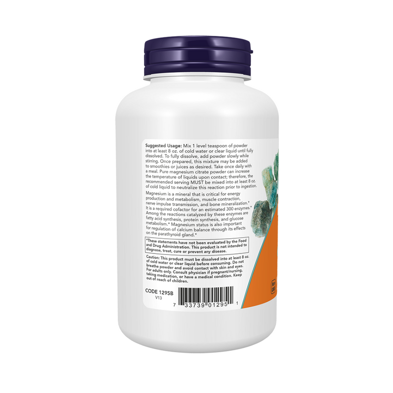 Now Foods Magnesium Citrate powder 227 grams