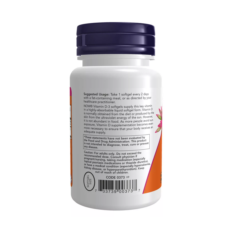 Now Foods VITAMIN D3 5000 IU / 240 soft capsules