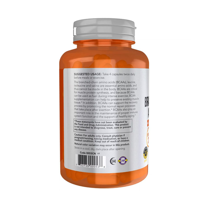 NOW Foods Branched-Chain Amino Acids  - 120 vcaps