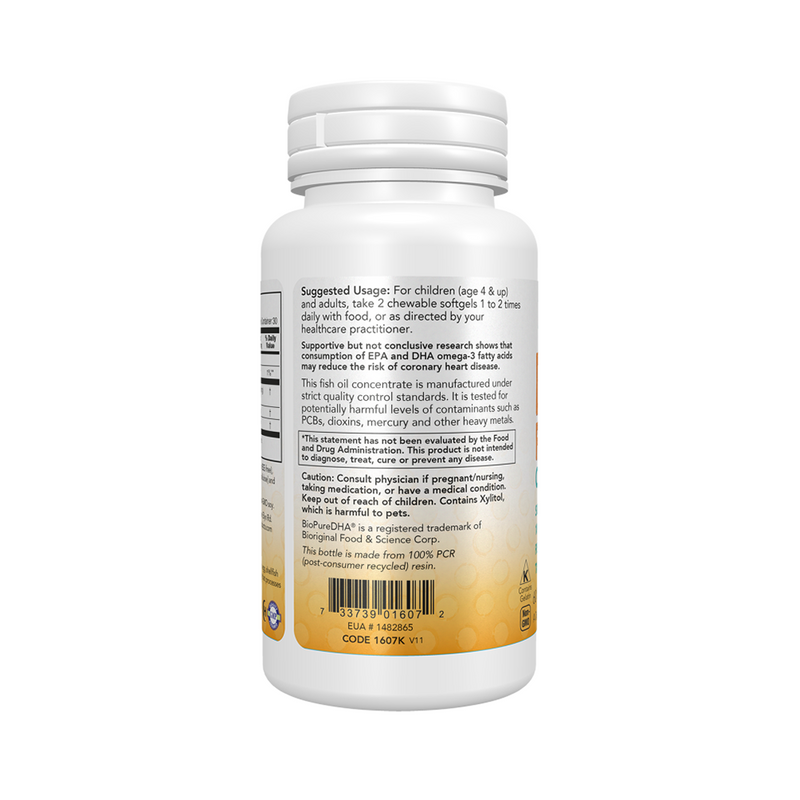 Now Foods DHA Kids 100 mg 60 chewable capsules for children