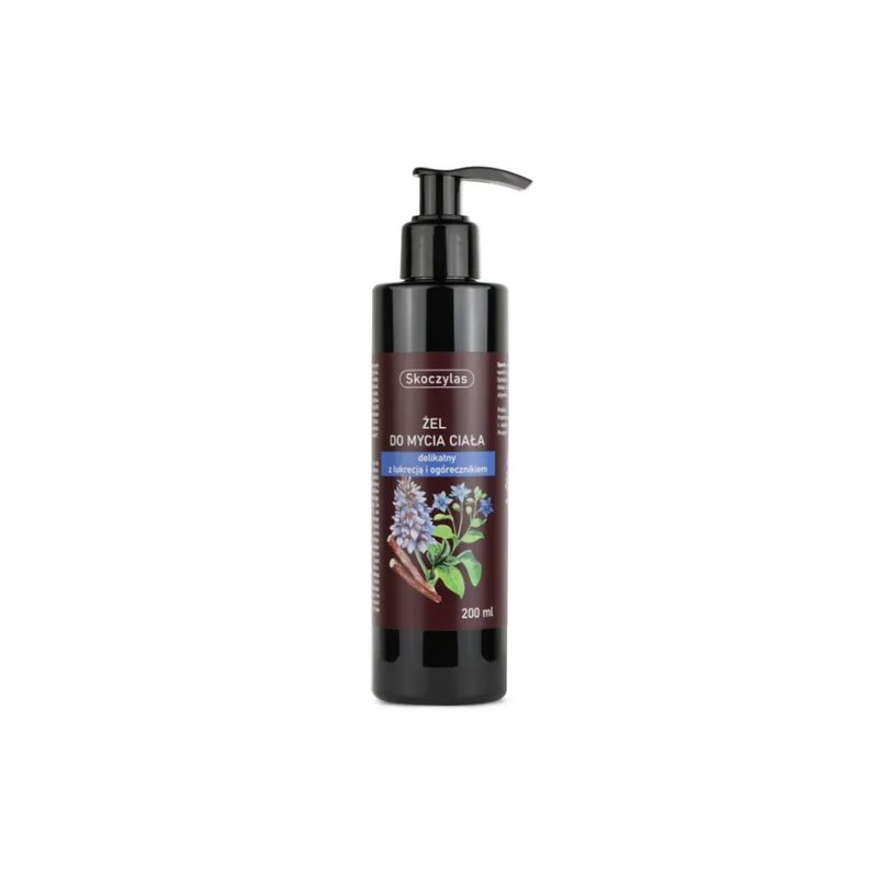 Skoczylas Delicate body wash gel with licorice and borage, 200 ml