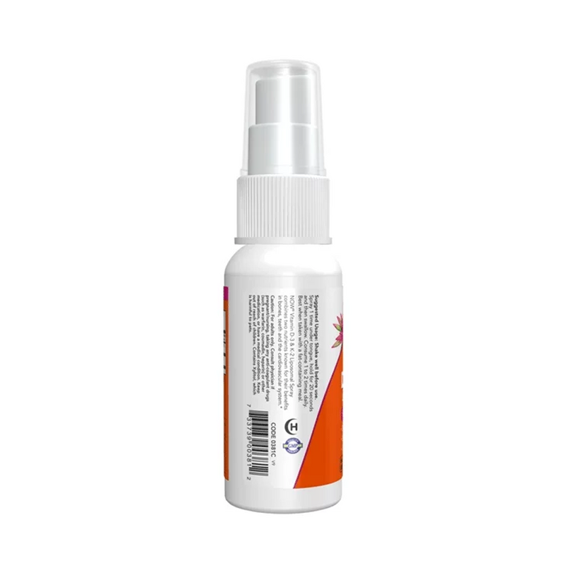 Now Foods Vitamin D3 + K2 spray 59 ml - 79 servings
