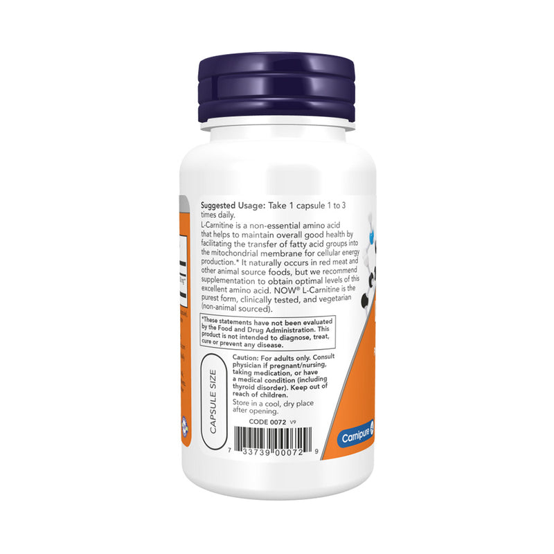 NOW Foods L-Carnitine - 500mg  - 60 vcaps