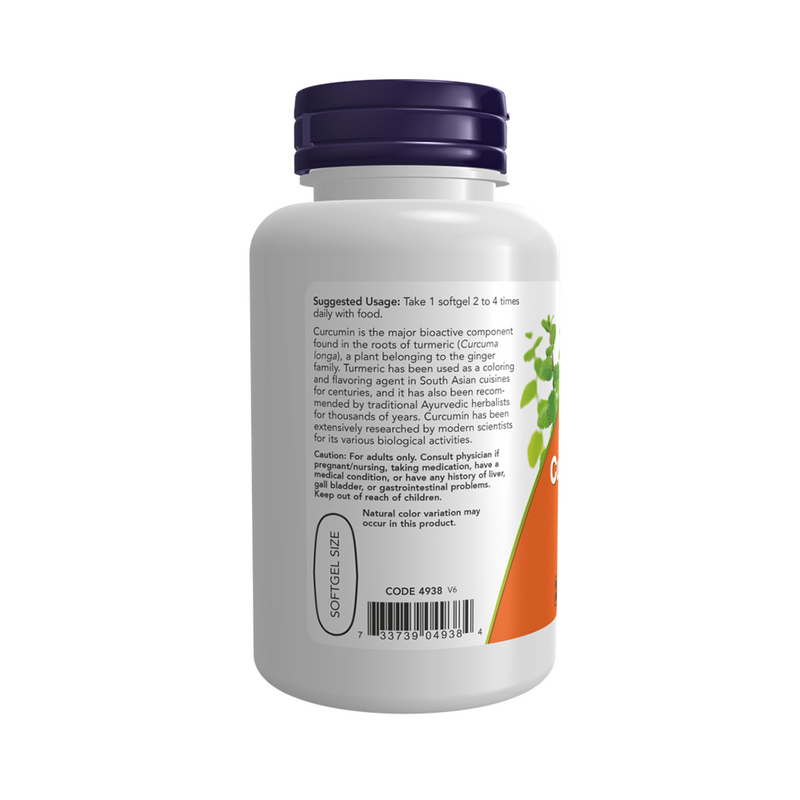 Now Foods Turmeric TURMERIC EXTRACT Curcumin 95%