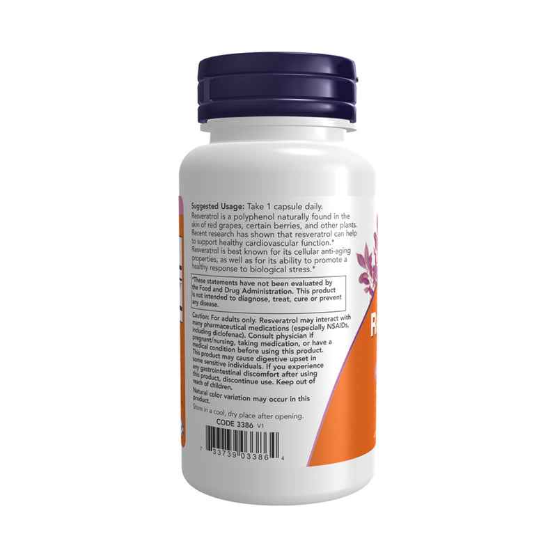 NOW Foods Resveratrol, Extra Strength 350mg  - 60 vcaps