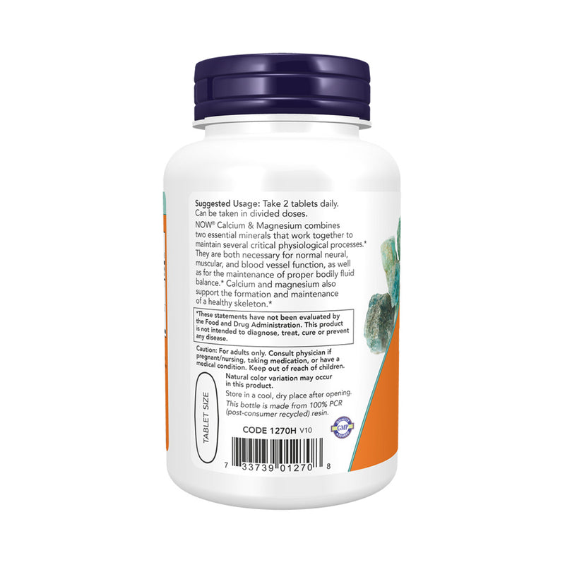 Now Foods Calcium and Magnesium 100 tablets