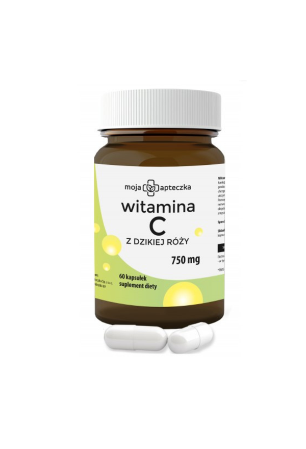 Moja Apteczka Vitamin C from rosehips 750 mg,  60 capsules