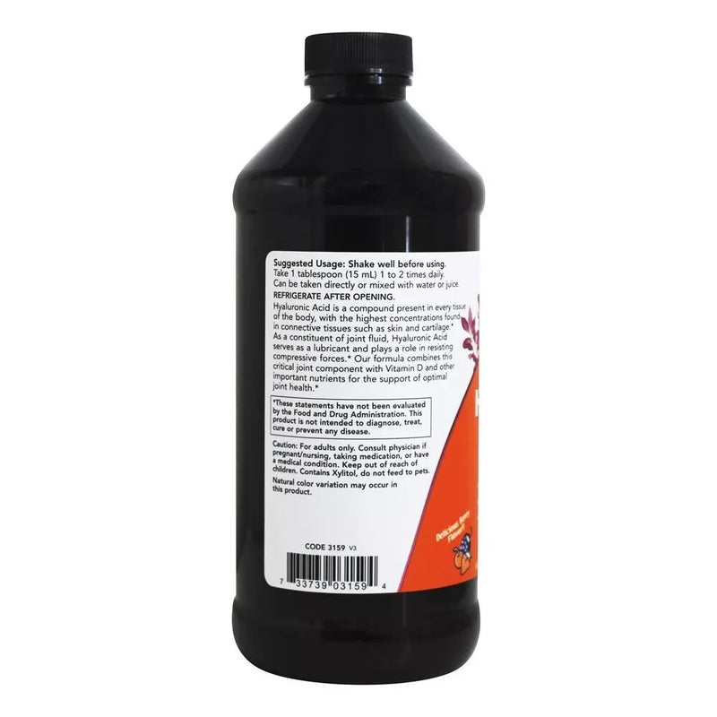 NOW Foods Liquid Hyaluronic Acid  - 473 ml.