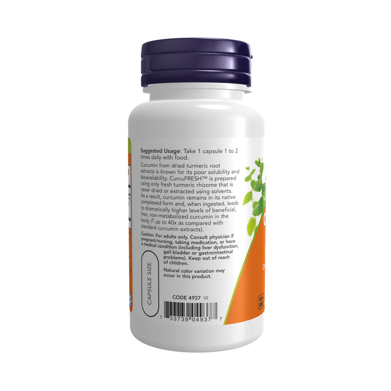 NOW Foods CurcuFRESH Curcumin, Capsules  - 60 vcaps