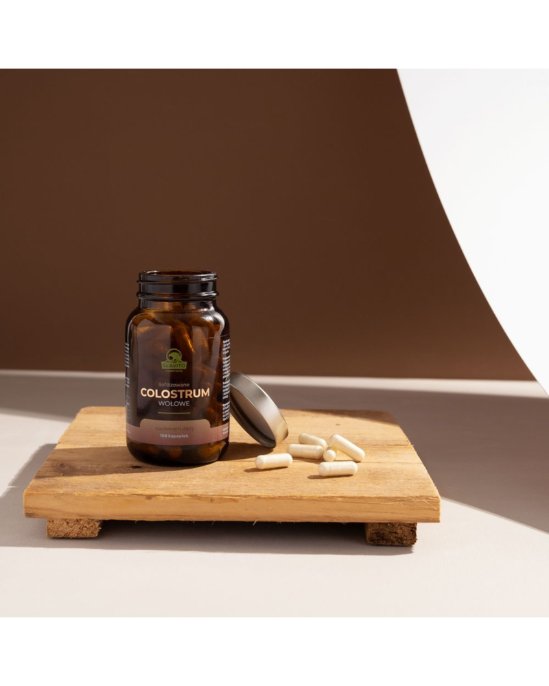 SLAVITO Freeze-dried beef colostrum, 108 capsules - recommended by Dr H. Czerniak