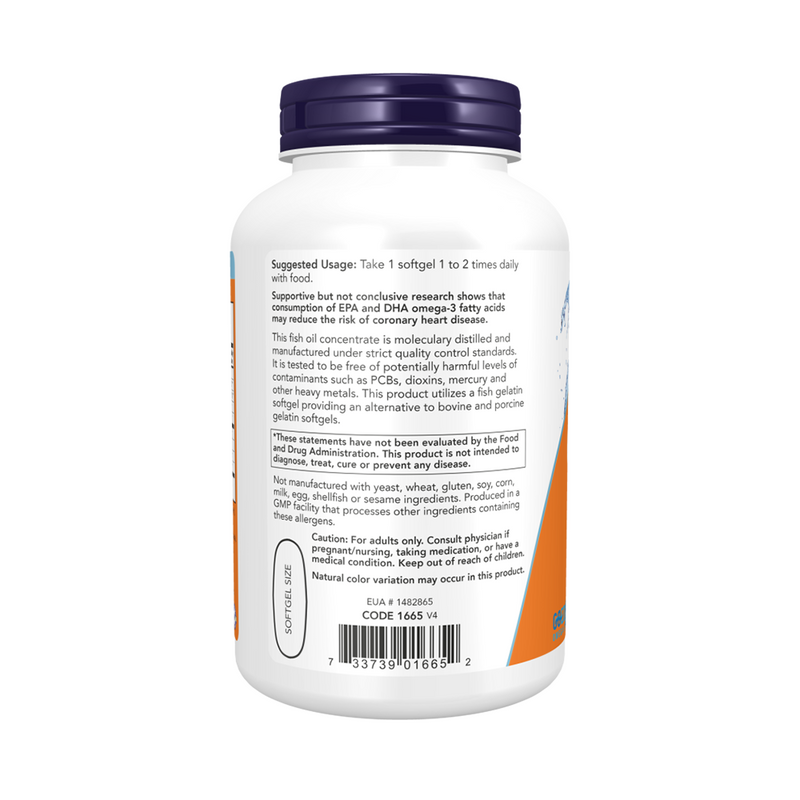 Now Foods Ultra Omega-3 180 capsules in fish gelatin