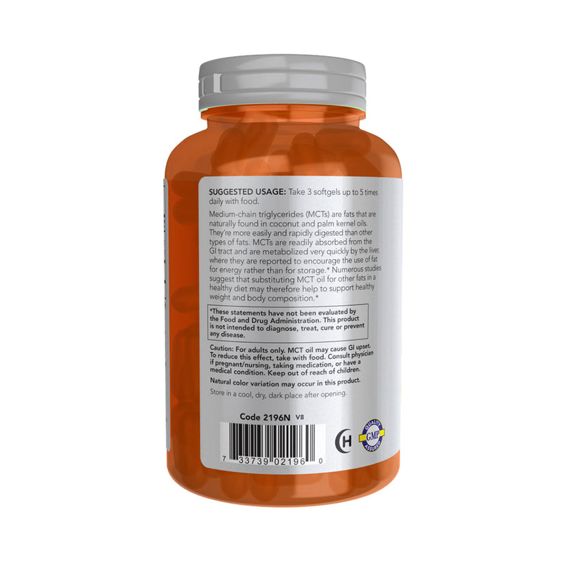 NOW Foods MCT Oil - 1000mg  - 150 softgels