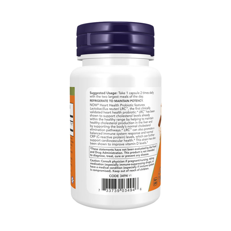NOW Foods Clinical Heart Health Probiotic  - 60 vcaps