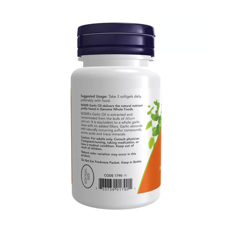 NOW Foods Garlic Oil - 1500mg  - 100 softgels